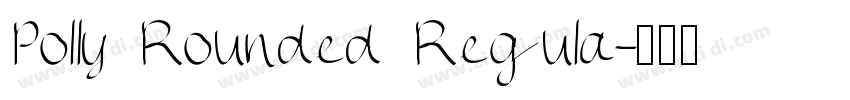 Polly Rounded Regula字体转换